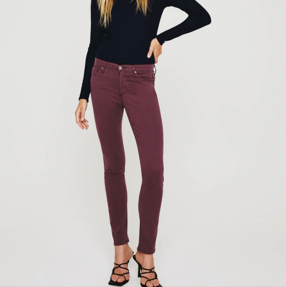 AG Adriano Goldschmied Women's Farrah High-Rise Skinny Jeans.
